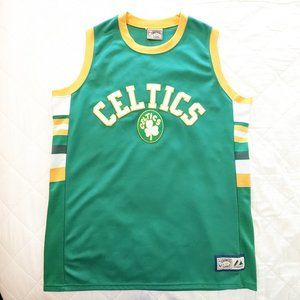 Boston Celtics Basketball Jersey Hardwood Classics Majestic Good Condition XL
